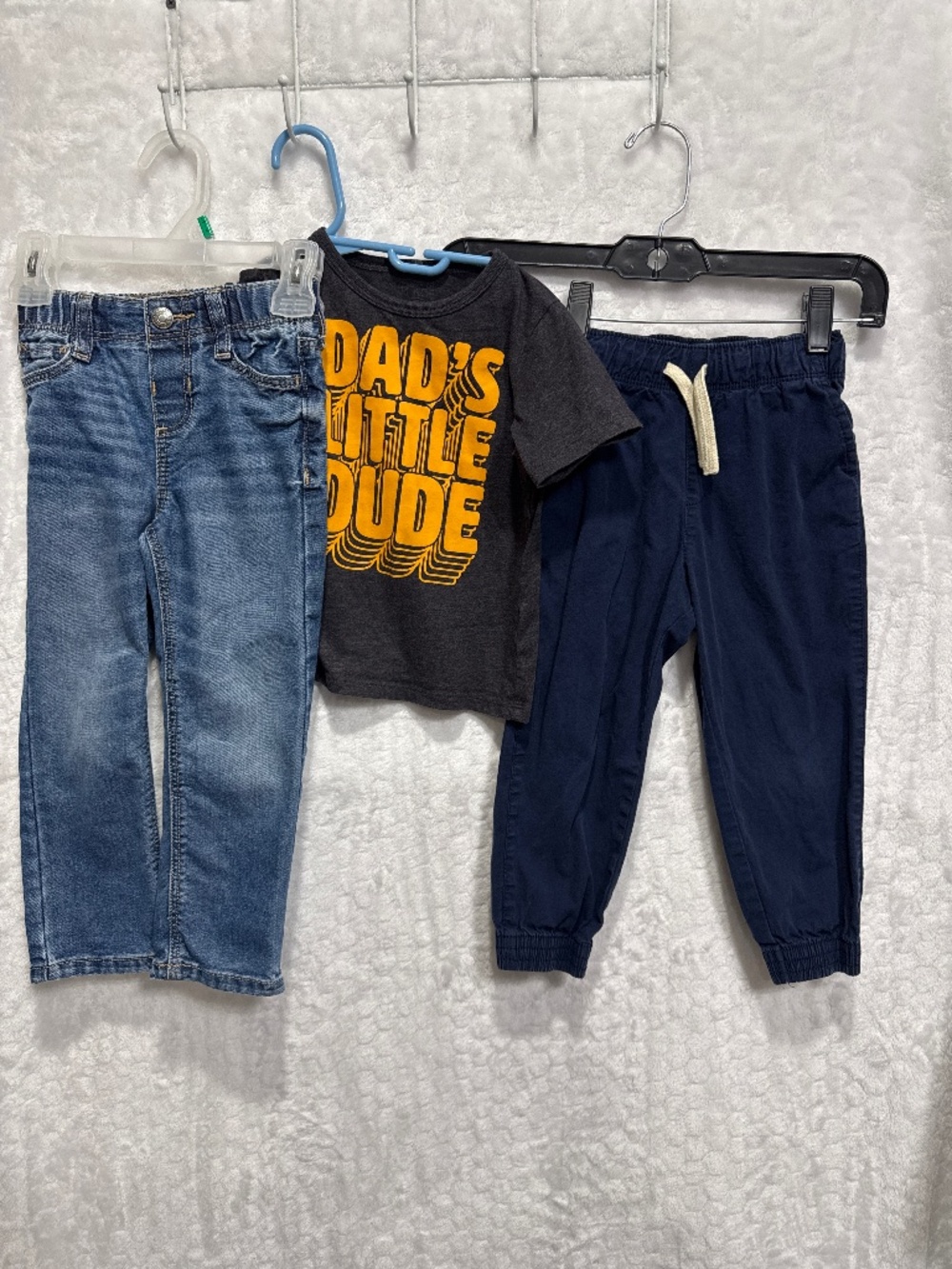 Boys clothes bundle lot jeans, joggers and tee size 3T